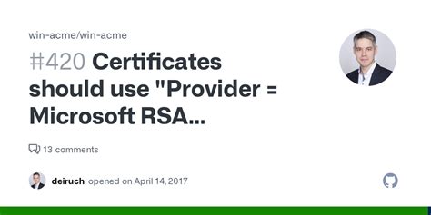 microsoft rsa schannel cryptographic provider